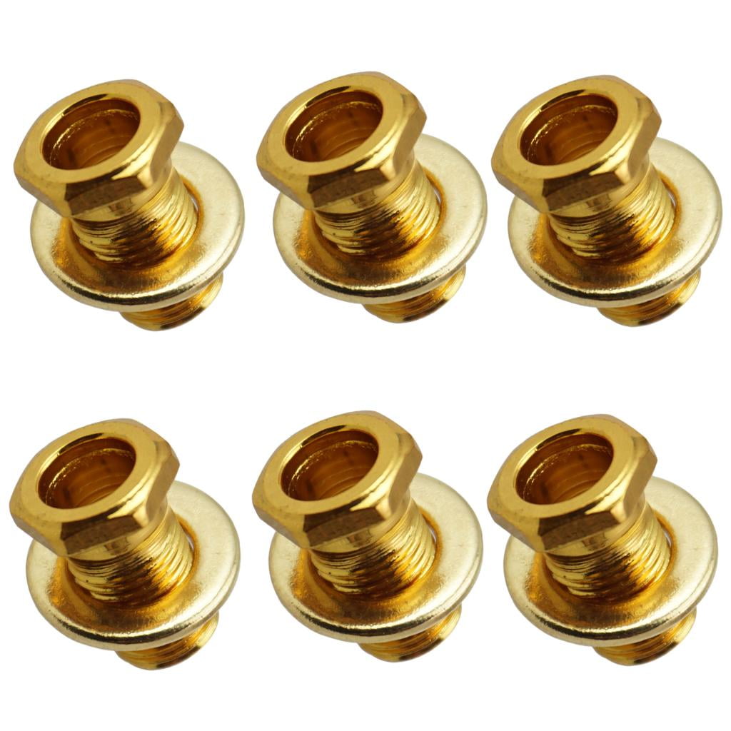 Rushawy 6x1 Set Tuning Peg Bushing Washer for Electric/Wood/Acoustic Guitar Gold