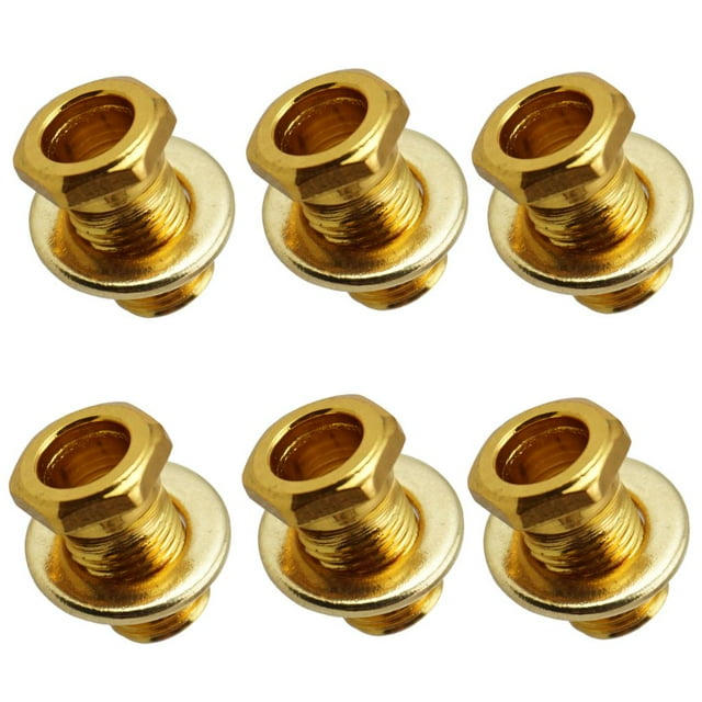 TISHITA 6pcs/Set Tuner Tuning Peg Bushing&Washer for Acoustic Guitar Replacement Gold