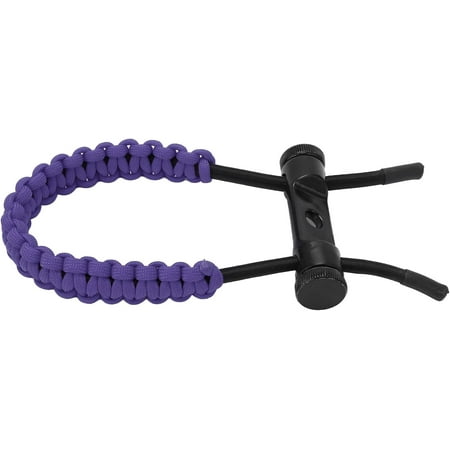 Archery Bow Wrist Slings Compound Bow Wrist Slings Wrist Strap Braideds Cord Rope Adjustable for Training Exercising(Purple)
