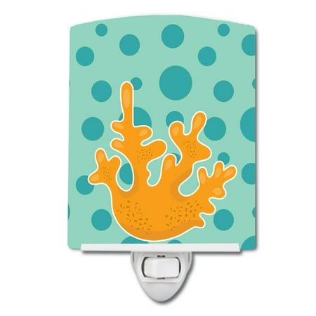 

Caroline s Treasures BB8838CNL Beach Coral Ceramic Night Light 6x4x3 multicolor