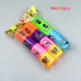 thumbnail image 2 of 12 piezas/bolsa 3,2*3,5 cm Mini anillo de círculo de arcoíris de emoji mágico colorido resorte grande juguete de bobina de plástico arcoíris mágico resorte flexible, 2 of 5