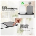 thumbnail image 4 of Double Compartment Rubbish Bin Kitchen Waste Garbage Bin Dual Trash Can for Home Restaurant, 4 of 9