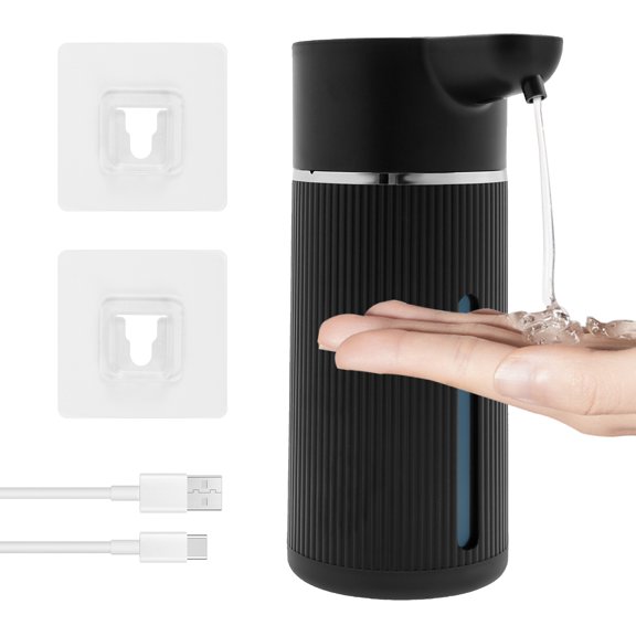LINFANG Automatic Soap Dispenser 14.2 oz Capacity 4 Level Adjustment Touchless Soap Dispenser for Hand Sanitizer Shampoo Body Wash