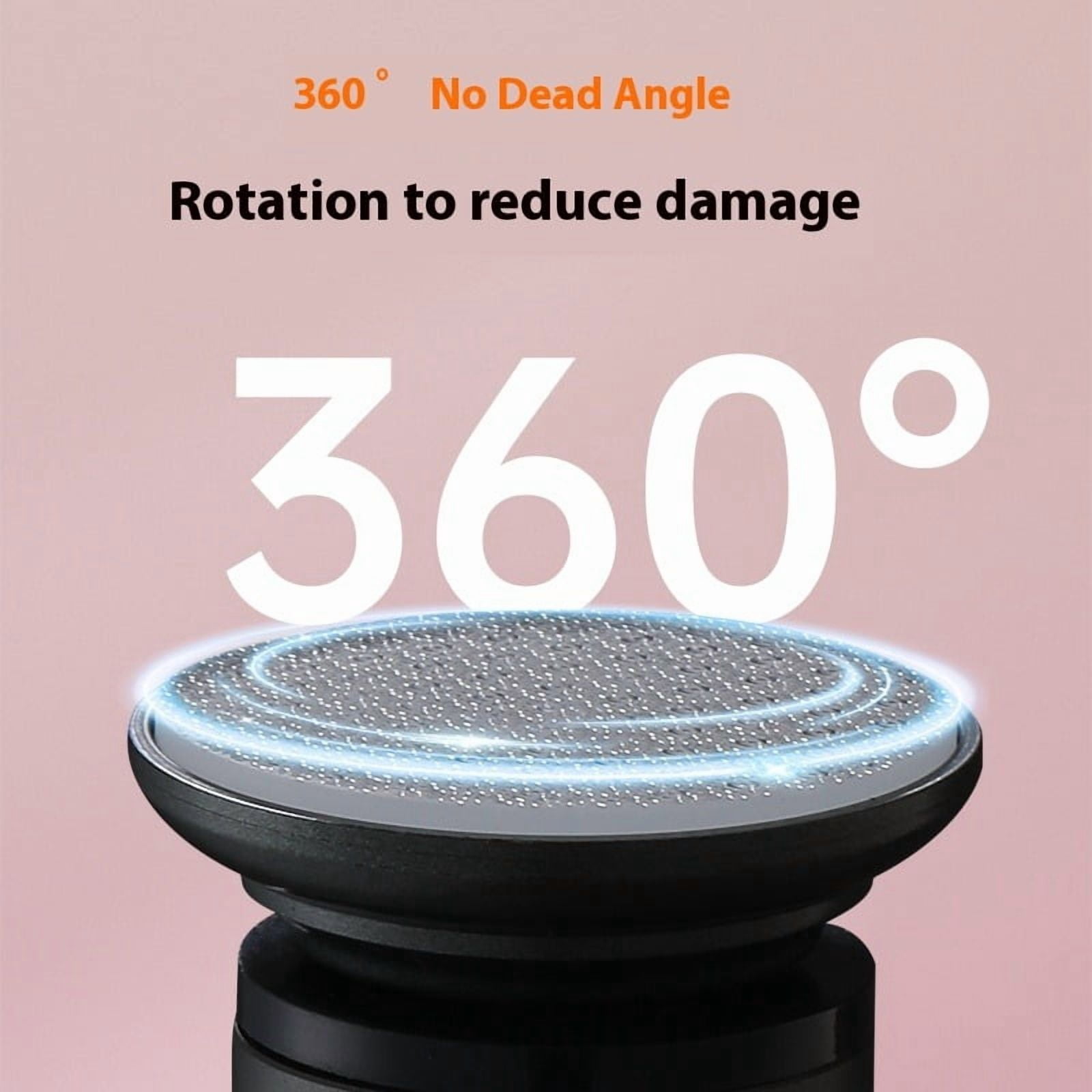 Upgraded Electric Callus Remover for Feet - 360° Rotating Rechargeable Foot Callus Remover with 2 Grinding Heads & LED Display, Professional Pedicure Tools for Dead Skin, Cracked Heels