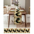 thumbnail image 6 of Hokiten Table Runners 72 Inches Long Dress Scarves, Retro Rooster Farmhouse Kitchen/Dining Table Runner, Coffee Tablerunners, Farmhouse Vintage Animal Watercolor 13x72 Inch, 6 of 7
