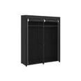 thumbnail image 2 of SONGMICS Closet Storage Organizer, Portable Wardrobe with Hanging Rods, Clothes Rack, Black, 2 of 4