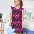 thumbnail image 4 of Gukieu Snowflakes And Christmas Print Girls' Flying Sleeves Nightdress, Round Neck Sleeveless Princess Dress, Nightgown and Home Clothes-X-Large, 4 of 6