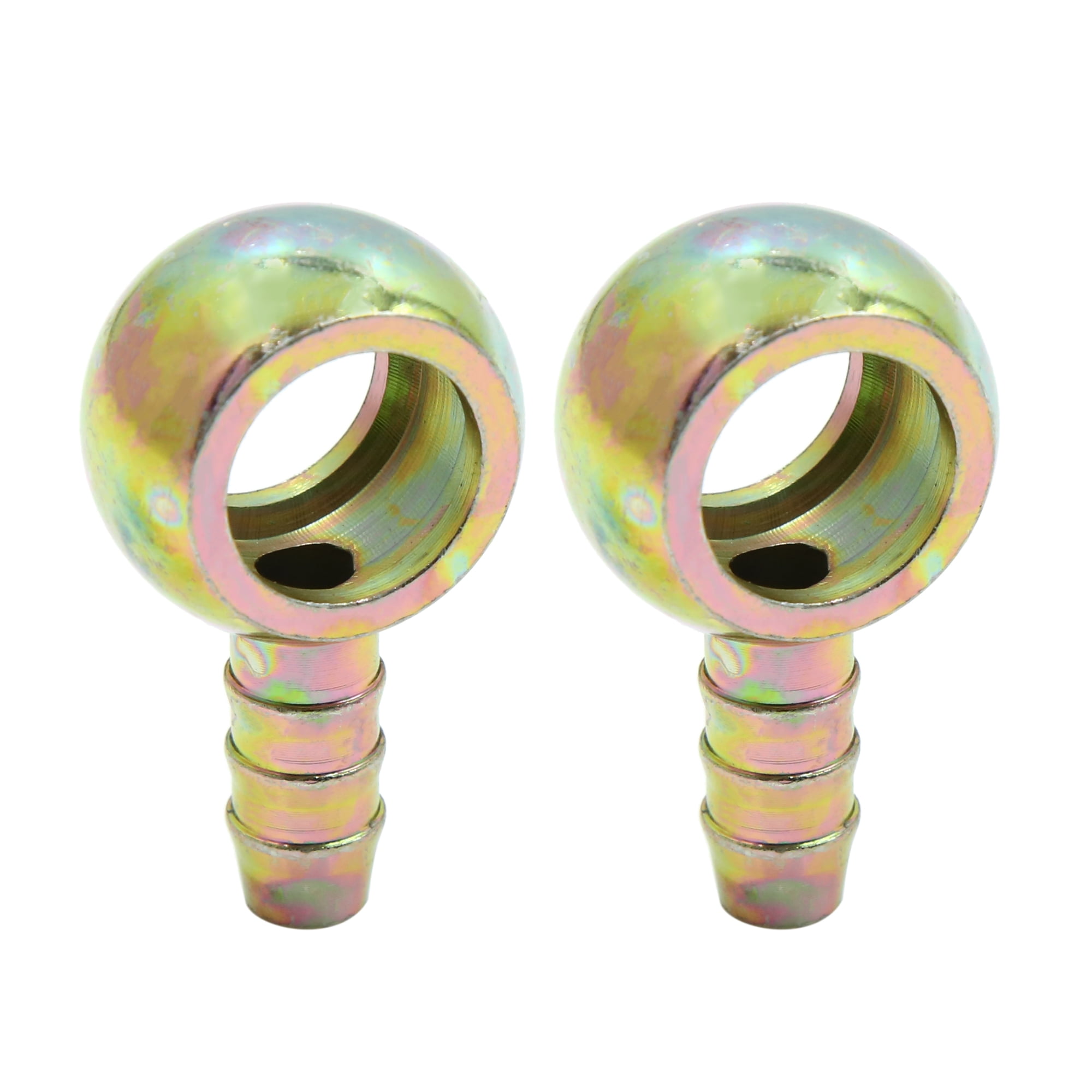 10mm ID Hose Barb 18mm Banjo Fitting Fuel Brake Line Adapter for Motorcycle Car 2pcs Walmart