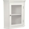 Classy Collection Corner Wall Cabinet, White