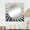thumbnail image 1 of Designart "Ingenious Reverie Vintage Mandala On White VI" Abstract Spirals Square Mirror For Wall Decor - Large White Square Printed Wall Mirror Art - Wall Mounted Square Mirror, 1 of 5