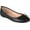 Black, variant on Womens Vika Slip On Round Toe Ballet Dress Flats, Widths Available