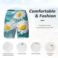 thumbnail image 5 of Gaeub Daisy Flowers Mens Swim Trunks Stretch Beach Shorts Quick Dry for Men Swim Shorts Swimwear with Pockets- X-Large, 5 of 9
