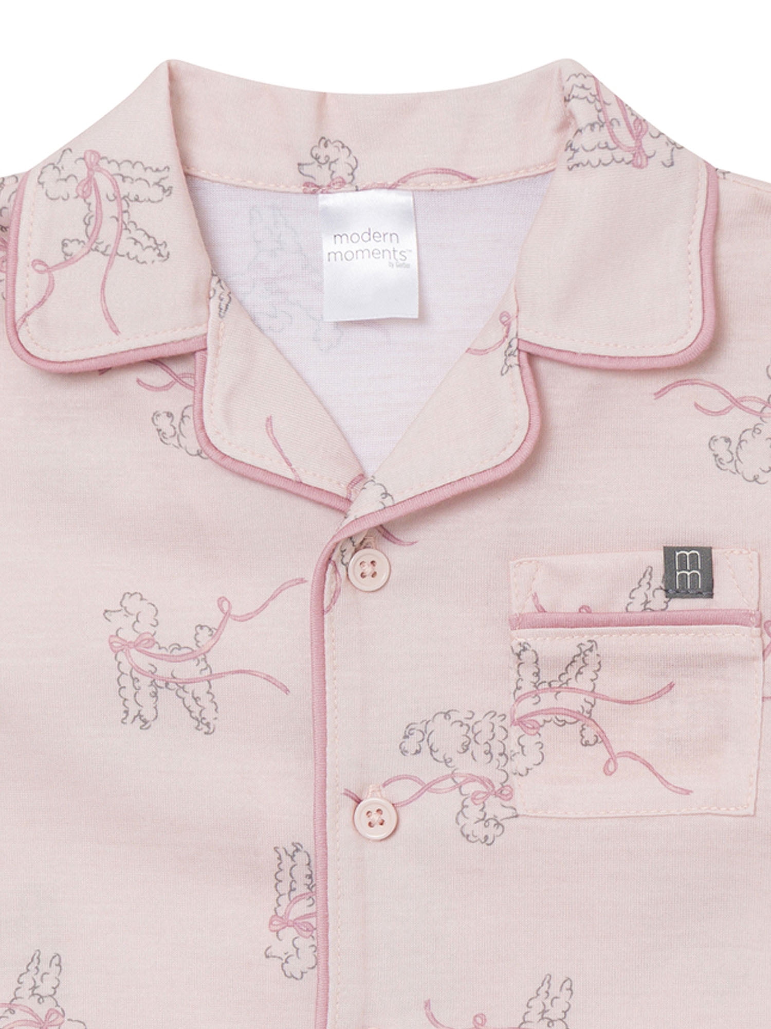Modern Moments by Gerber Gender Neutral Coat Pajama Short Set, 2-Piece, Sizes 12 Months - 5T