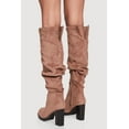 thumbnail image 3 of Women's Knee High Round Toe Block Heel Slouch Boots, 3 of 3