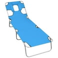 thumbnail image 6 of vidaXL Patio Lounge Chair Folding Sunlounger Sunbed with Head Cushion Steel, 6 of 59
