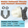 thumbnail image 3 of New 7187065 Water Softener Nozzle and Venturi Assembly 7253808 Replacement, Replaces 7214969 7165704 7238450 WS15X1002, 3 of 7