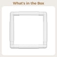 thumbnail image 5 of Plastic Q Snap Frame for Cross Stitch Square Design, Easy Assembly, Perfect for Embroidery, Quilting, Needlepoint, Silk Painting, 5 of 5
