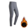thumbnail image 3 of ZQUUVOU Men's Heated Thermal Underwear Set Baselayer Shirts and Pants Three Level Temperature Washable Thermal Underwear Sets Gray, 3 of 4