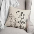 thumbnail image 3 of Creative Products Sketched Florals 18 x 18 Spun Poly Pillow, 3 of 3