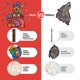 thumbnail image 5 of Kit de rompecabezas de madera - Juguetes de descompresión de rompecabezas con forma de animal irregular Tmvgtek libre de BPA, 5 of 9