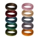 thumbnail image 2 of 10 paquetes de Anillos de boda de silicona con textura de corteza unisex 5.7 mm de ancho tamaño 7 Sunnimix, 2 of 8