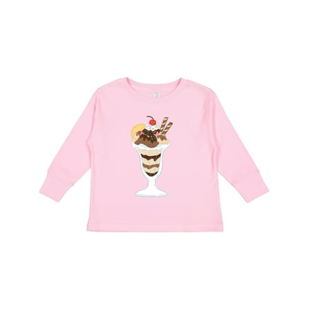 

Inktastic Ice Cream Sundae Gift Toddler Boy or Toddler Girl Long Sleeve T-Shirt