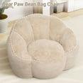 thumbnail image 2 of Laintene Giant Bean Bag Chair, Bear Paw Shaped Lazy Sofa Chair with Premium Memory Foam Filler, Bean Bag Chair for Girls, Single Leisure Sofa Chair for Dorm Bedroom Living Room, Beige, 2 of 9