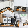 thumbnail image 5 of Night Ghost BOO Evil Pumpkin Halloween () Kitchen Mats Sets Of 2 Decor Mats for Floor Bathroom-Non Skid Washable Floor Mats Retro Rugs (17x47in+30x17in), 5 of 7