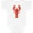 AA-White, variant on Inktastic Lobster Cute Ocean Creature Boys or Girls Baby Bodysuit