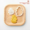 thumbnail image 1 of Halloween Kitten Moule à Biscuits Ghost Mignon Dessin Animé Animal Kitten Forme de Chat Gaufrier en Fondant Tampon Outil à Gâteau Bricolage Outil de Pâtisserie, 1 of 6