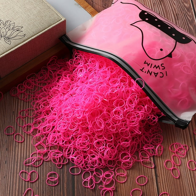 1000/2000 Pcs Élastiques en Caoutchouc Colorés Jetables pour Filles Attaches de Queue de Cheval Accessoires pour Cheveux Enfants
