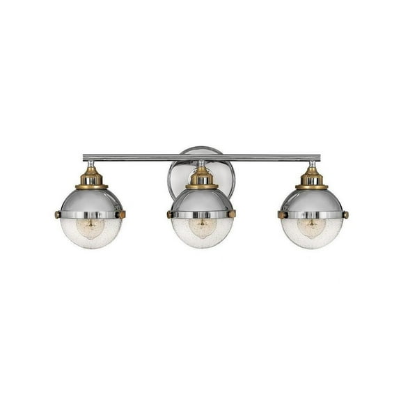 3 Light Bathroom Vanity-Polished Nickel Finish Bailey Street Home 81-Bel-4160081