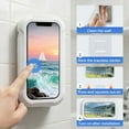 thumbnail image 6 of Shower Phone Holder Waterproof, 2026 Upgraded All-Round Waterproof Cell Phone Holder, Anti-Fog High Sensitivity, Multi-Angle Adjustable Wall Mounted Phone Holder, for Bathroom Batheub Kitchen(Green), 6 of 7