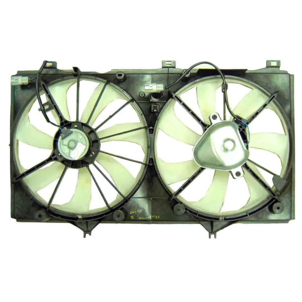 NEW DUAL RADIATOR FAN ASSEMBLY FITS 2007 2010 TOYOTA CAMRY 163630H010 Walmart Walmart