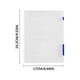 thumbnail image 2 of Caja de almacenamiento transparente, caso de documento de papel de plástico claro, carpeta de archivo portátil de plástico, juego de 4 piezas, pequeño, azul, 2 of 2