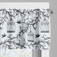 thumbnail image 3 of Ambesonne Birds Valance Pack of 2, Branch of Floral Tree, 54"X18", Blue Black, 3 of 5