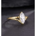 thumbnail image 3 of Jewelerix Gorgeous Marquise Cut Ring 1.50 CT Moissanite Diamond Engagement Ring Plated Yellow /Rose Gold Promise Rings for Her, 3 of 6