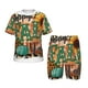 thumbnail image 1 of Balery Happy Fall Y'All Conjunto de Pijama Infantil de Manga Corta con Estampado – Ropa de Dormir de Algodón Suave-Medium, 1 of 6