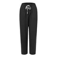 thumbnail image 6 of Sngxgn Wide Leg Pants for Women High Waisted Yoga Pants Casual Lounge Joggers Loose with Pockets(Black,S), 6 of 6