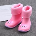 thumbnail image 2 of Botas de Lluvia para Niños con Animales de Dibujos Animados, Zapatos de Agua para Niños Y Niñas de Goma Impermeables Oso rosa por 2 años Baoblaze Botas de lluvia para niños para niños pequeños, 2 of 8