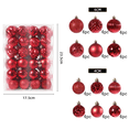 thumbnail image 7 of 48Pcs Christmas Tree Bauble Ornaments Set, Red Shatterproof Hanging Balls, 1.57in & 2.36in Xmas Tree Decor, Holiday Party Home Indoor Decor, 7 of 7