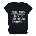 thumbnail image 1 of Mrat Chemises & Blouses à Manches Courtes Col Rond Chemise en Lin Blanc Femmes Hauts de Travail Manches Courtes Blouse Imprimée Lettre T-Shirt Hauts Manches Courtes Chemises d'Été Femme, 1 of 7
