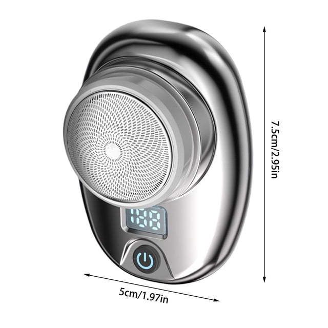 WIFKLSIIPG Nouvelle Mise à Niveau Mini Rasoir Format de Poche Portable Rasoirs USB Rechargeables Utilisation Facile à un Bouton Convient aux Hommes