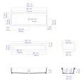 thumbnail image 6 of ALFI brand AB48TRBM 48" Black Matte Above Mount Fireclay Bathroom Trough Sink, 6 of 6