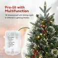 thumbnail image 7 of FOLDLIFE 3ft Pre-Lit Fiber Optic Artificial Christmas Tree with Sleigh Ride Base and Red Berries, Full Prelighted Xmas Tree with USB, 78 LED Lights and 8-Mode Lights, 7 of 7