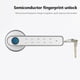 thumbnail image 2 of Perilla de la cerradura de la puerta Manija de huellas dactilares compatible con Bluetooth (con Tuya) Plata FLhrweasw  Nuevo, 2 of 7