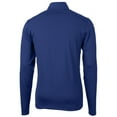 thumbnail image 3 of Men's Cutter & Buck Royal Indianapolis Colts Throwback Logo Virtue Eco Pique Recycled Quarter-Zip Pullover Top, 3 of 3