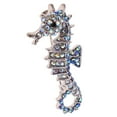 thumbnail image 4 of Prettyia Fashion Bling Rhinestone Crystal Lovely Sea Horse Animal Broche Pin Azul Yuyangstore Pin de broche de caballo de mar, 4 of 8