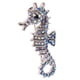 thumbnail image 4 of Broche de cristal de imitación Zulema caballo azul Pin de broche de caballo de mar, 4 of 8