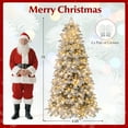 thumbnail image 4 of Costway 7 FT Artificial Snow-flocked Christmas Tree with 160 Balls, Lights, 806 Branch Tips, 4 of 10